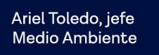 Ariel Toledo, jefe Medio Ambiente